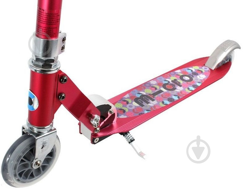 Самокат Micro Sprite raspberry floral dot малиновый SA0136 - фото 2 Самокат Micro Sprite raspberry floral dot малиновый SA0136 - фото 2