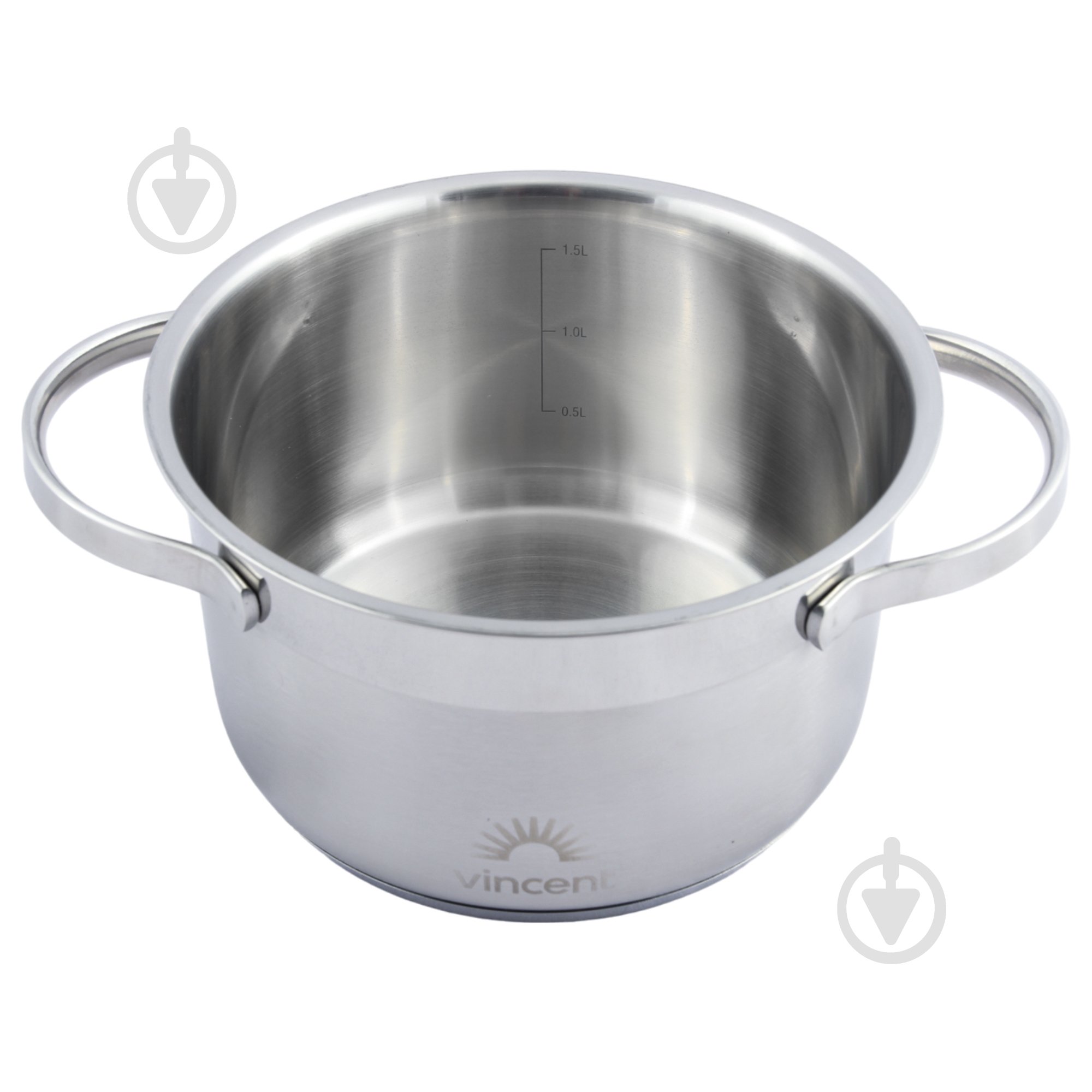 Кастрюля с крышкой Vincent 16 см 1,7 л VC-3185-16 - фото 2 Кастрюля с крышкой Vincent 16 см 1,7 л VC-3185-16 - фото 2