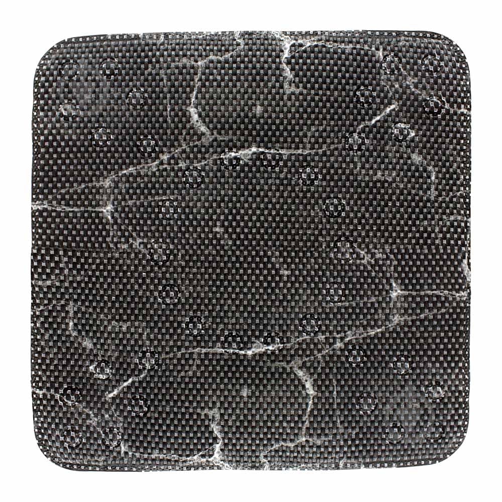 Коврик для ванной комнаты Arino 53x53 см с присосками черный мрамор - фото 1 Коврик для ванной комнаты Arino 53x53 см с присосками черный мрамор - фото 1