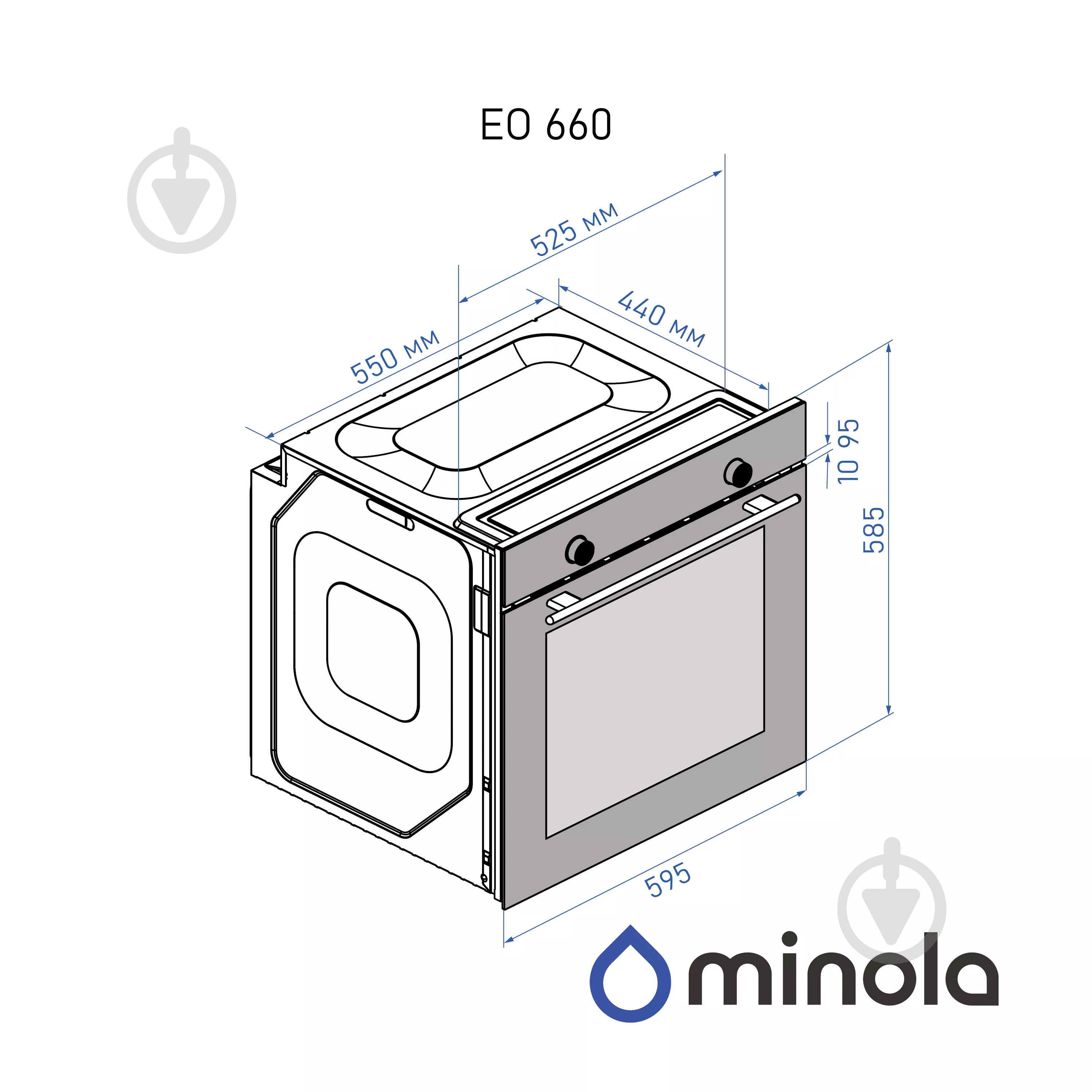 Духовой шкаф Minola EO 660 I - фото 5