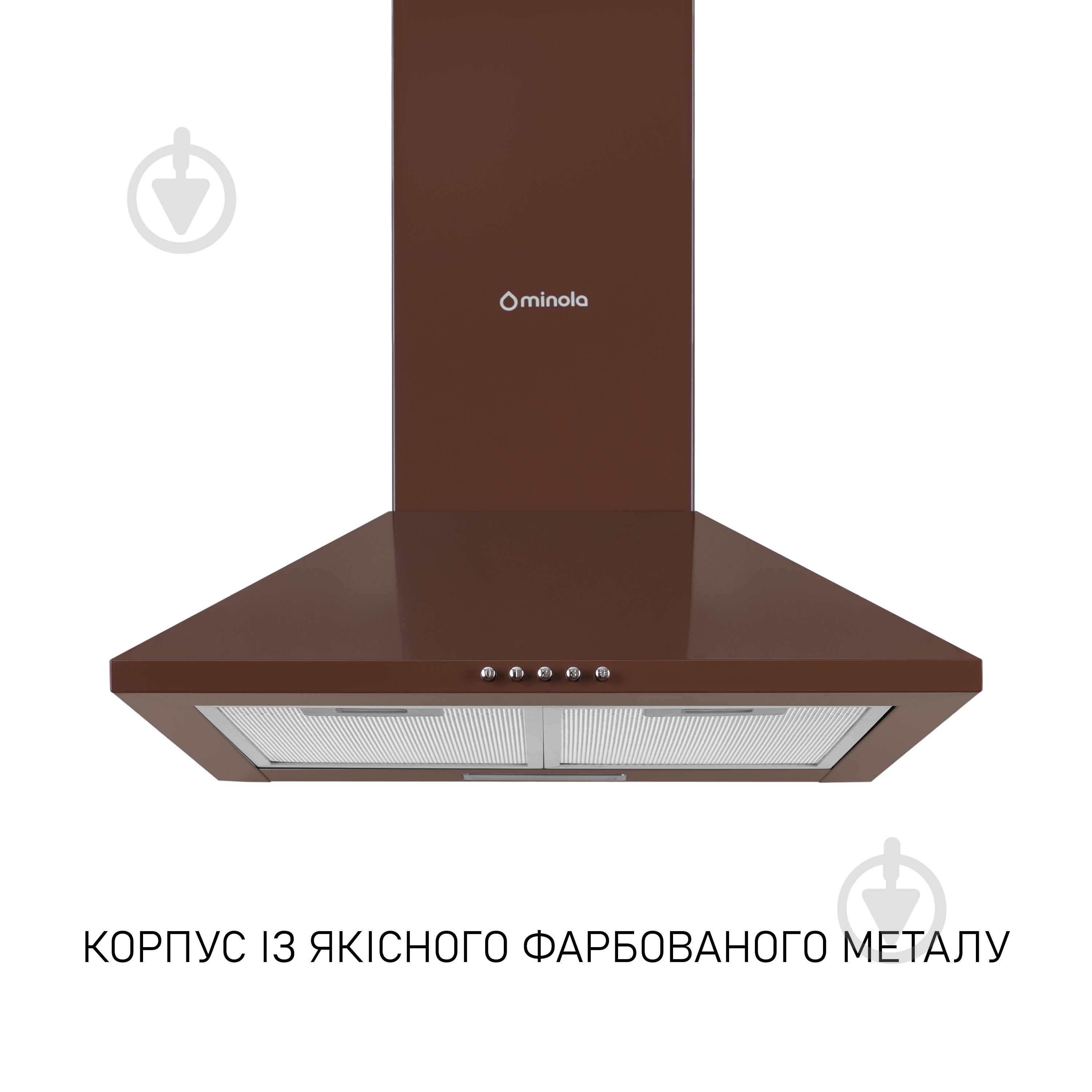 Вытяжка Minola HK 5214 BR 700 LED - фото 2 Вытяжка Minola HK 5214 BR 700 LED - фото 2
