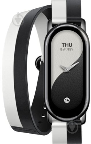 Ремешок Xiaomi Smart Band 8 Strap Black White (998805) - фото 1