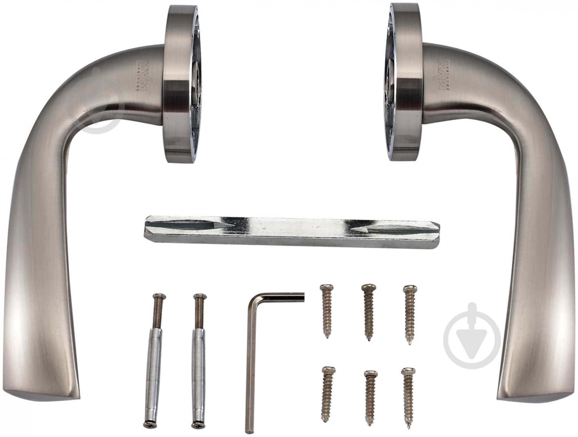 Ручка на розетке MVM Z-1259 матовый никель/хром - фото 4