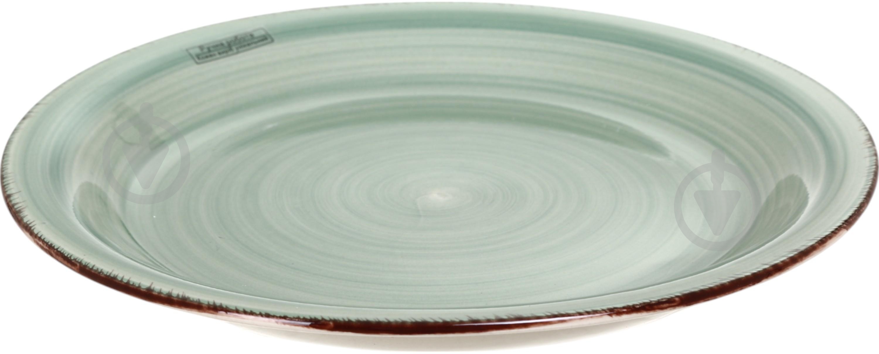 Тарілка обідня Fiora Retro Green 19 см - фото 2