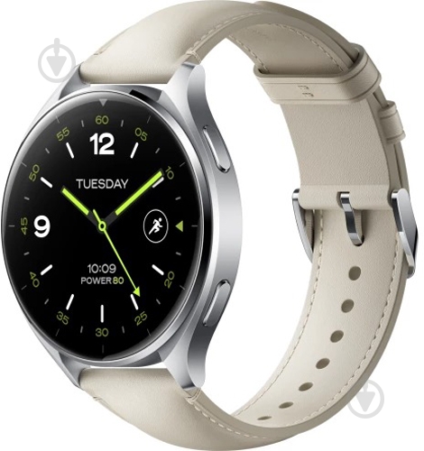 Ремешок Xiaomi Watch White Leather Strap (1027074) - фото 1
