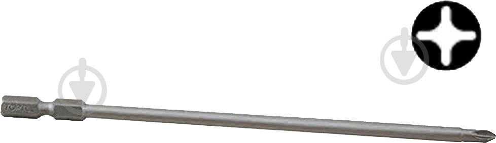 Бита Toptul PH2 x 100 мм магнитная 1 шт. FSMB0802 - фото 1