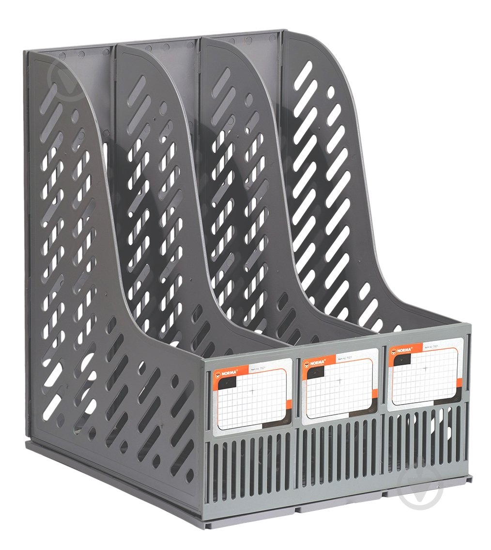 Лоток для бумаг серый NORMA - фото 1