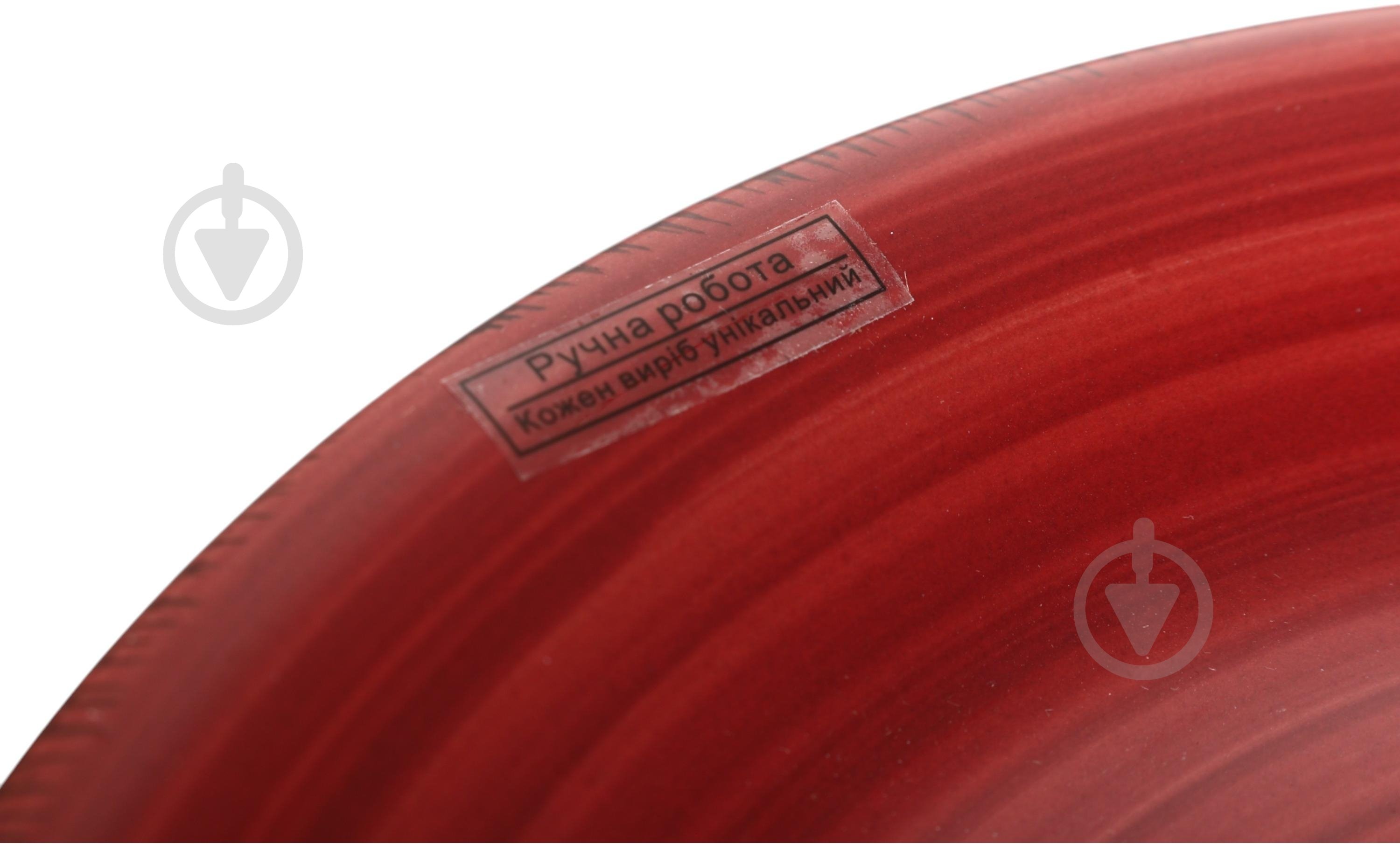 Тарілка обідня Fiora Retro Red 19 см - фото 3