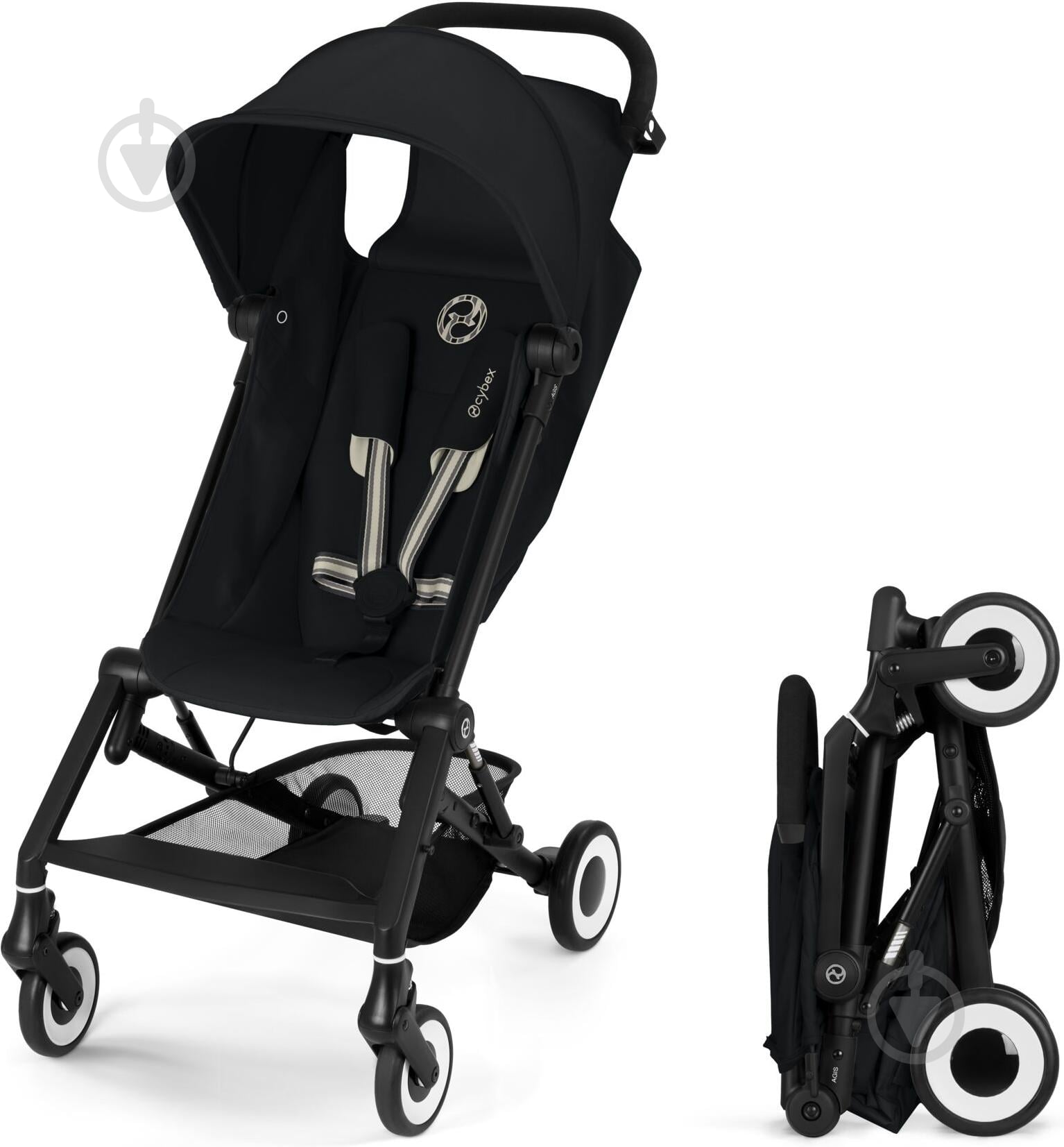 Коляска прогулочная Cybex Agis BLK Magic Black - фото 1 Коляска прогулочная Cybex Agis BLK Magic Black - фото 1