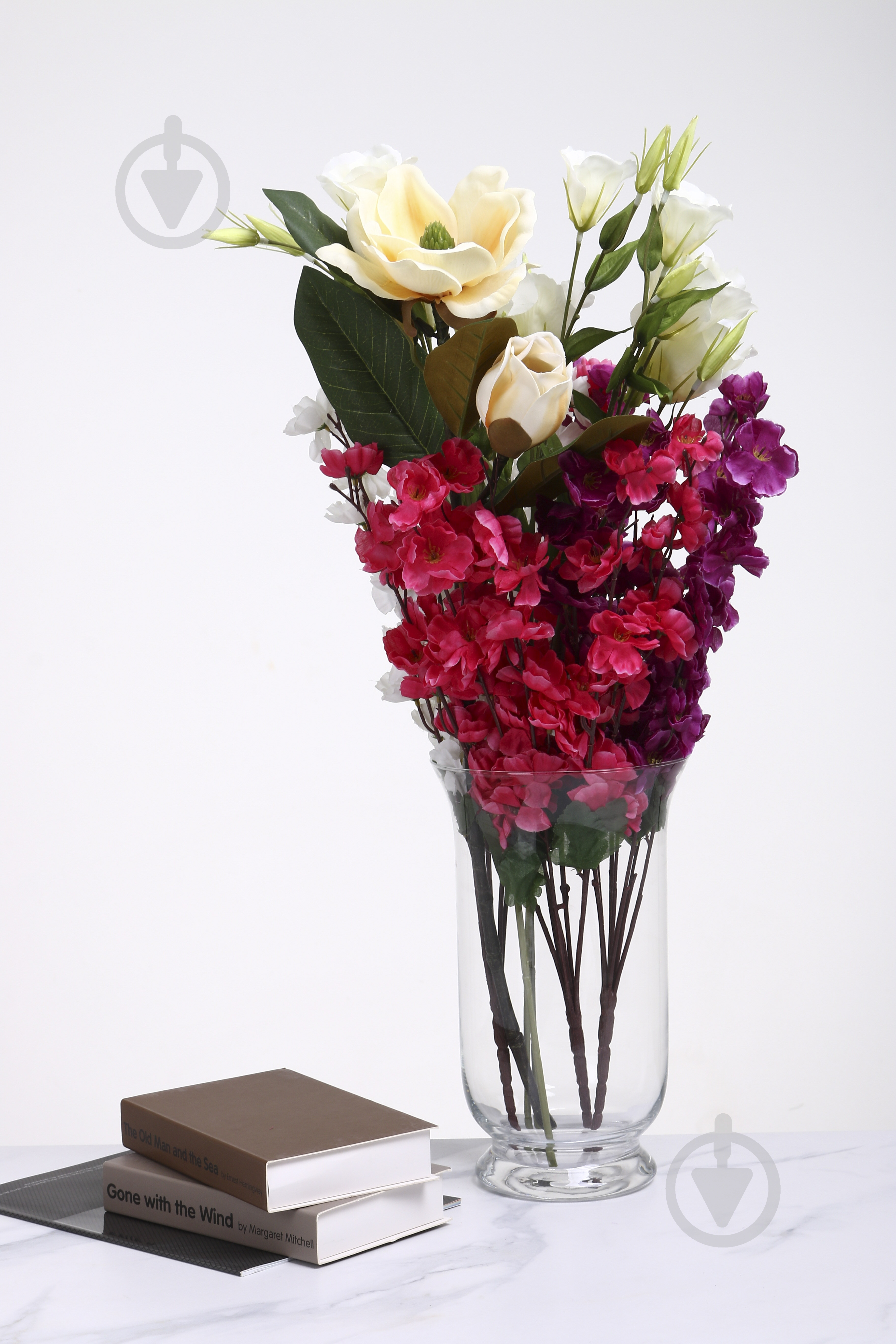 Ваза Тюльпан d18 30 см прозрачная - фото 4