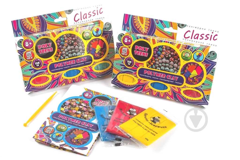 Полимерная глина Teens Classic 3 цвета в ассортименте Poly Teens - фото 2