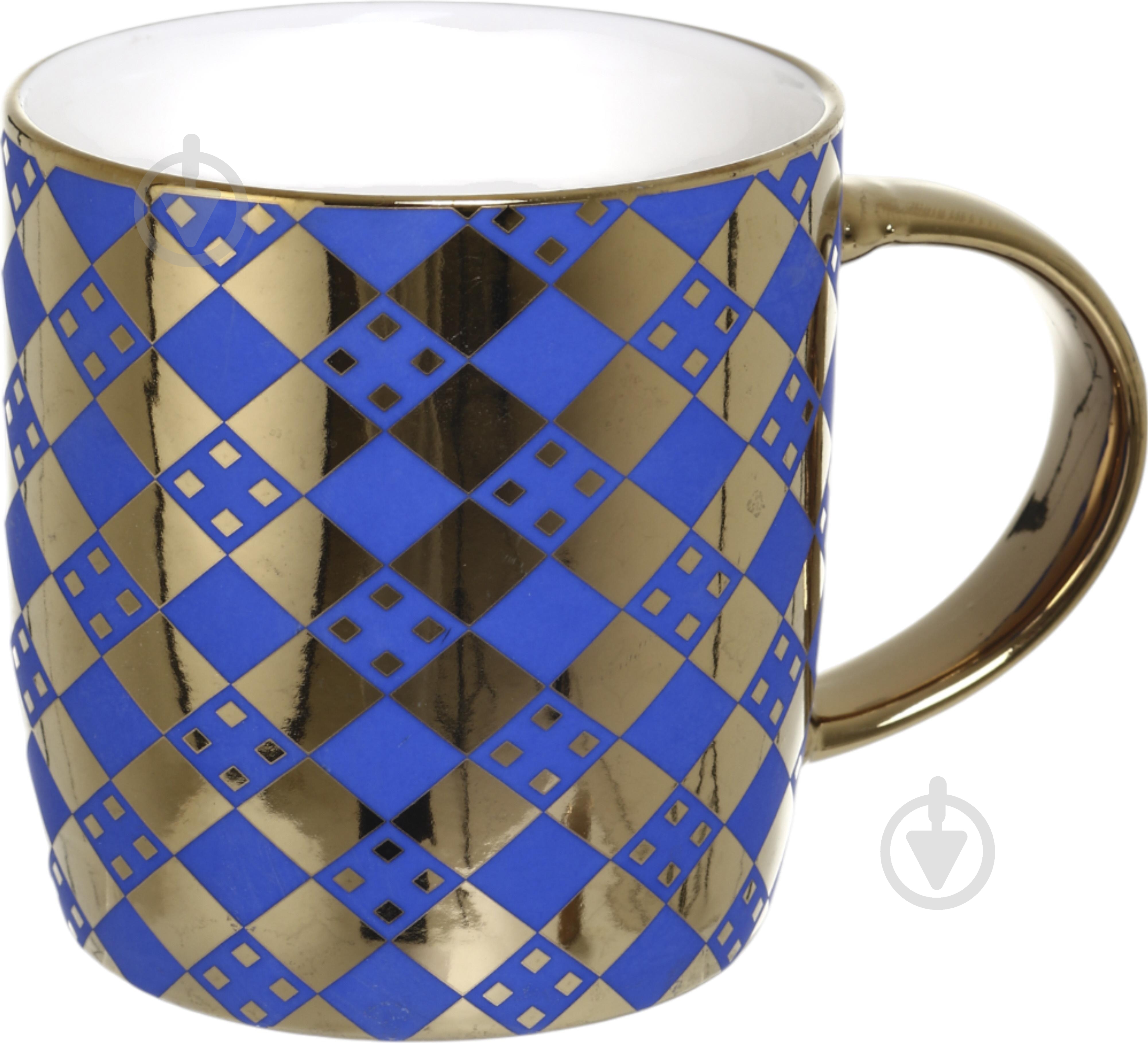 Чашка Fiora Arlekin 355 мл Blue 41E-005-B162 - фото 1
