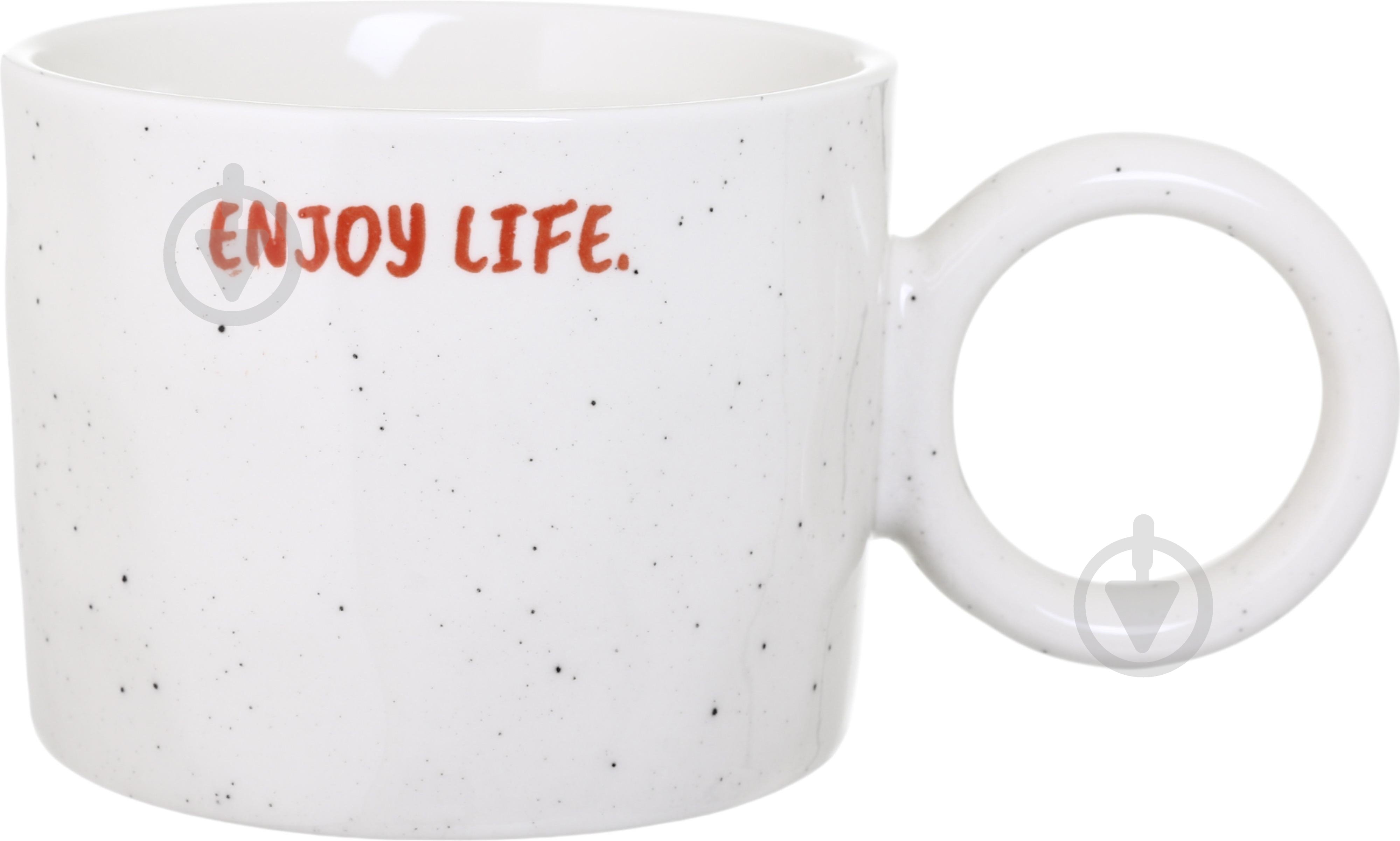 Чашка Fiora Loop Enjoy 385 мл 93E-045-1260 - фото 1 Чашка Fiora Loop Enjoy 385 мл 93E-045-1260 - фото 1