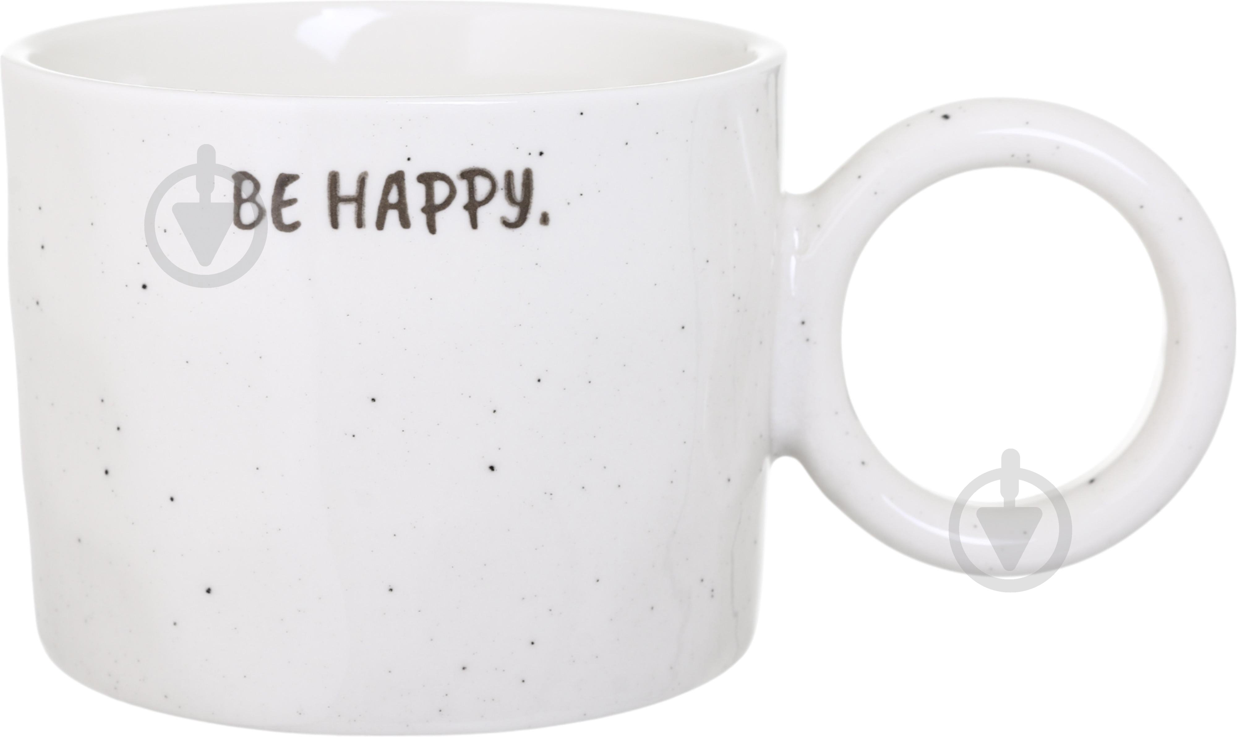 Чашка Fiora Loop Happy 385 мл 93E-045-1260 - фото 1 Чашка Fiora Loop Happy 385 мл 93E-045-1260 - фото 1