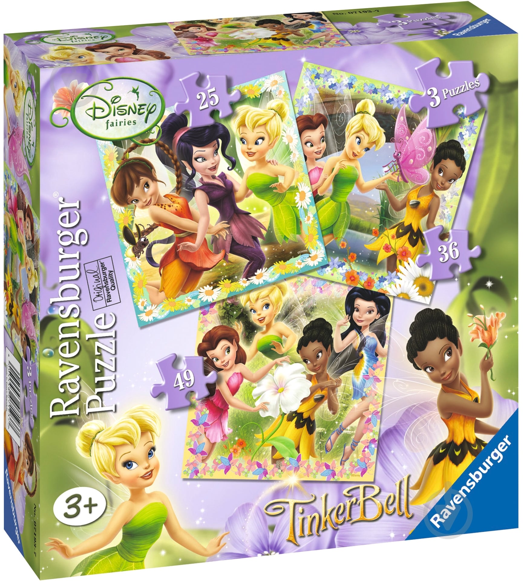 Пазл Ravensburger Дісней: Феї 3 в 1 07193R - фото 1