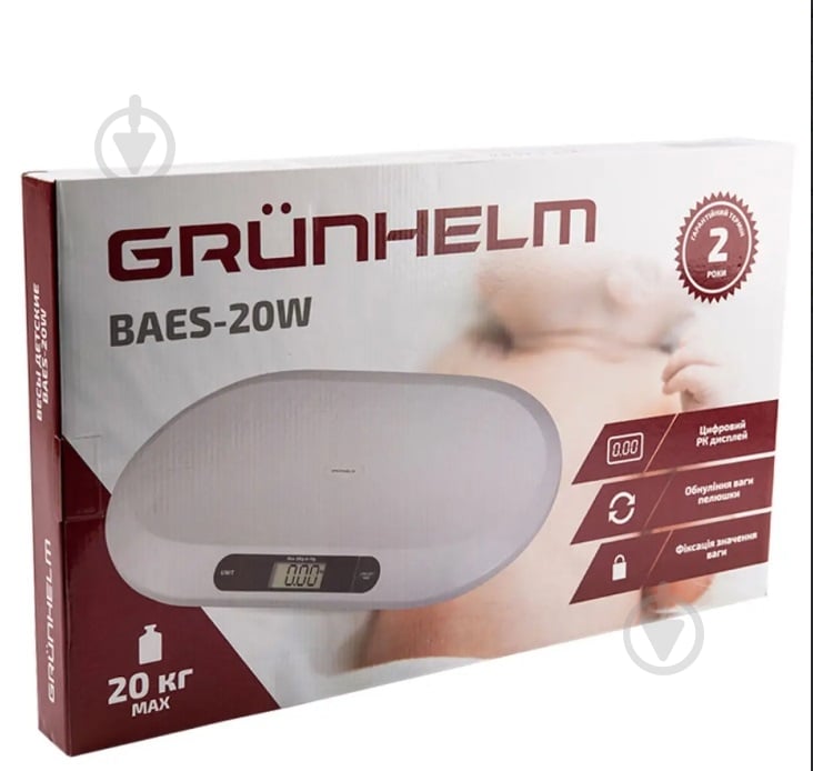 Ваги дитячі Grunhelm BAES-20W GRUNHELM для малюків BAES-20W - фото 3