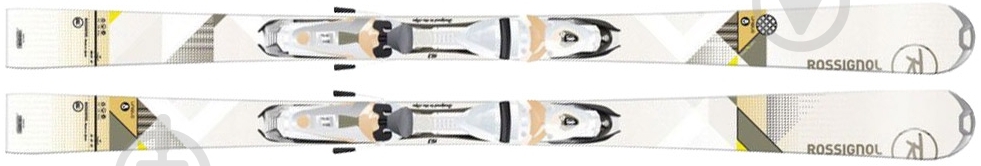 Лижі гірські з кріпленнями Rossignol Unique 8 W 163 см сірий із зеленим RAEIC02/RCEB050 - фото 3