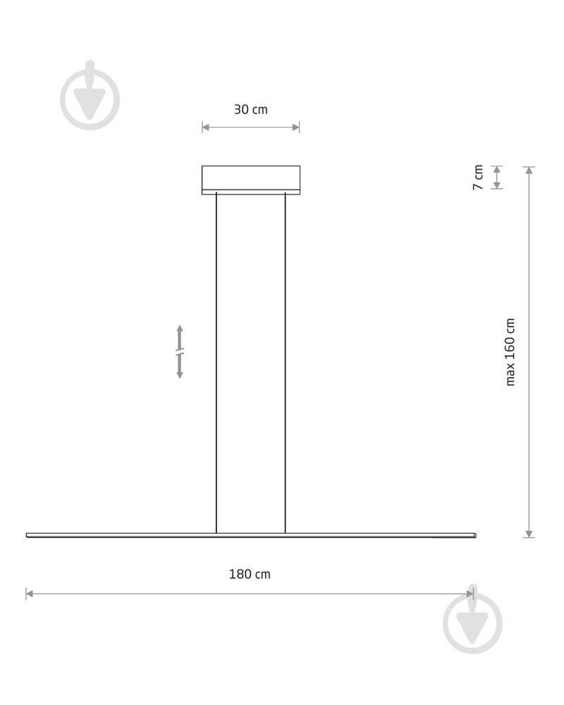 Подвес Nowodvorski 1x36 Вт черный 10365 - фото 7