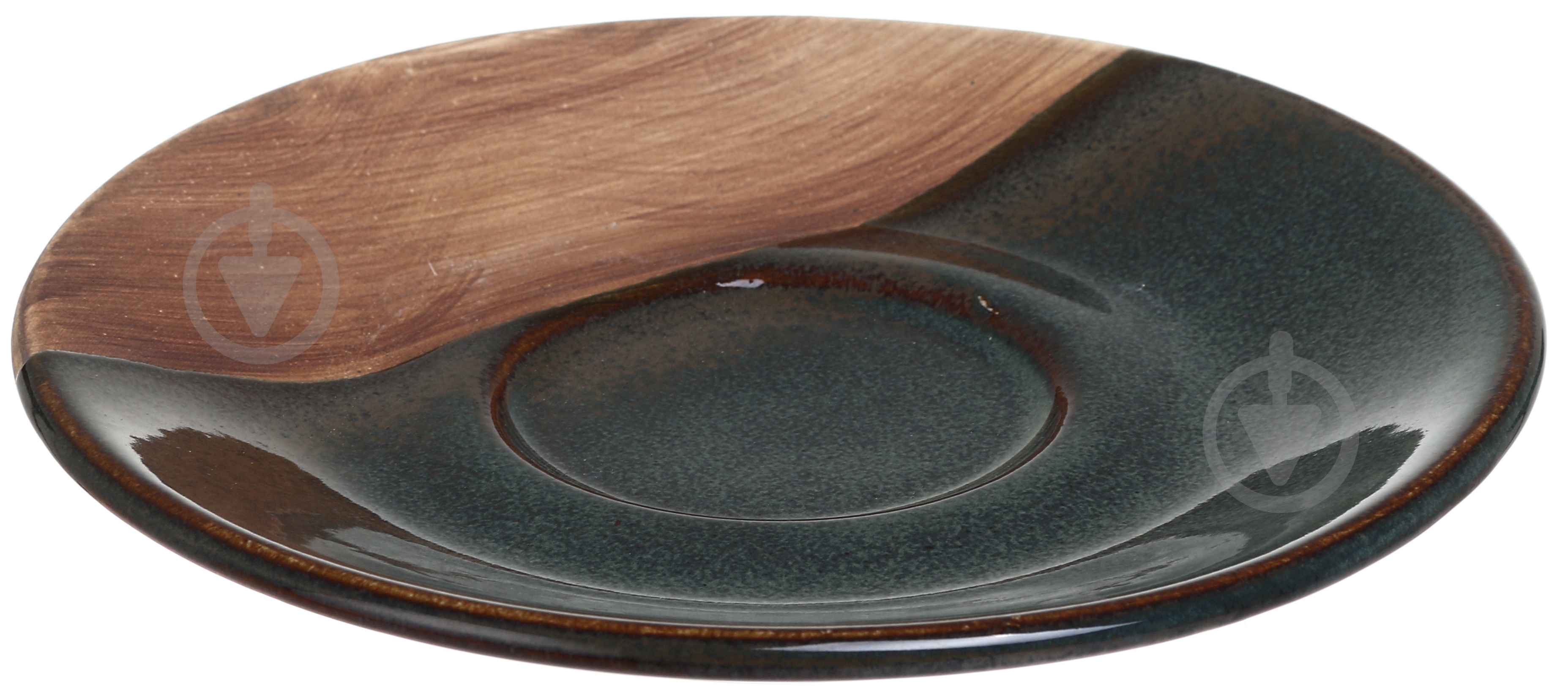 Блюдце Salex Moss/wood 16 см - фото 3 Блюдце Salex Moss/wood 16 см - фото 3