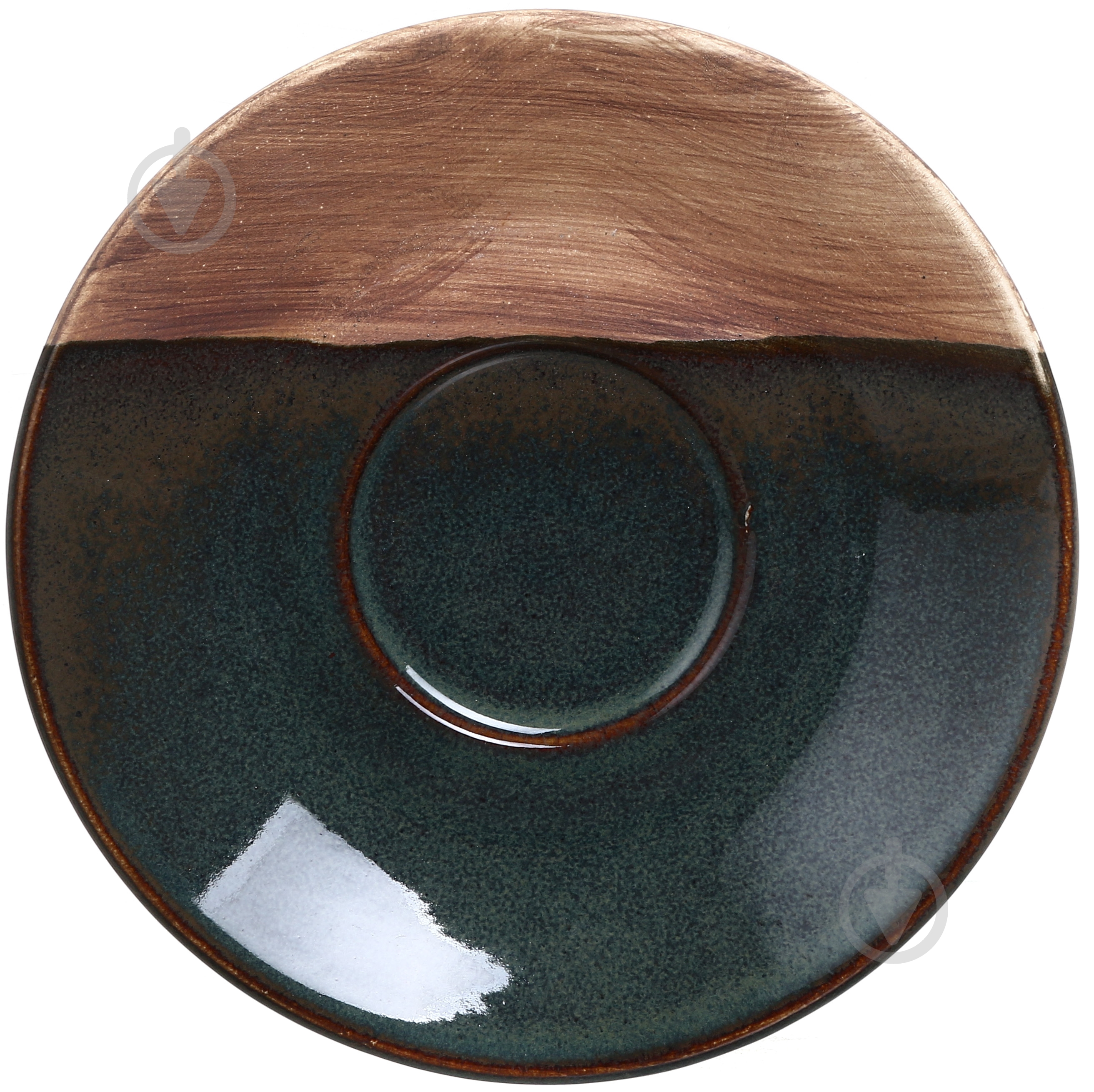Блюдце Salex Moss/wood 16 см - фото 1 Блюдце Salex Moss/wood 16 см - фото 1