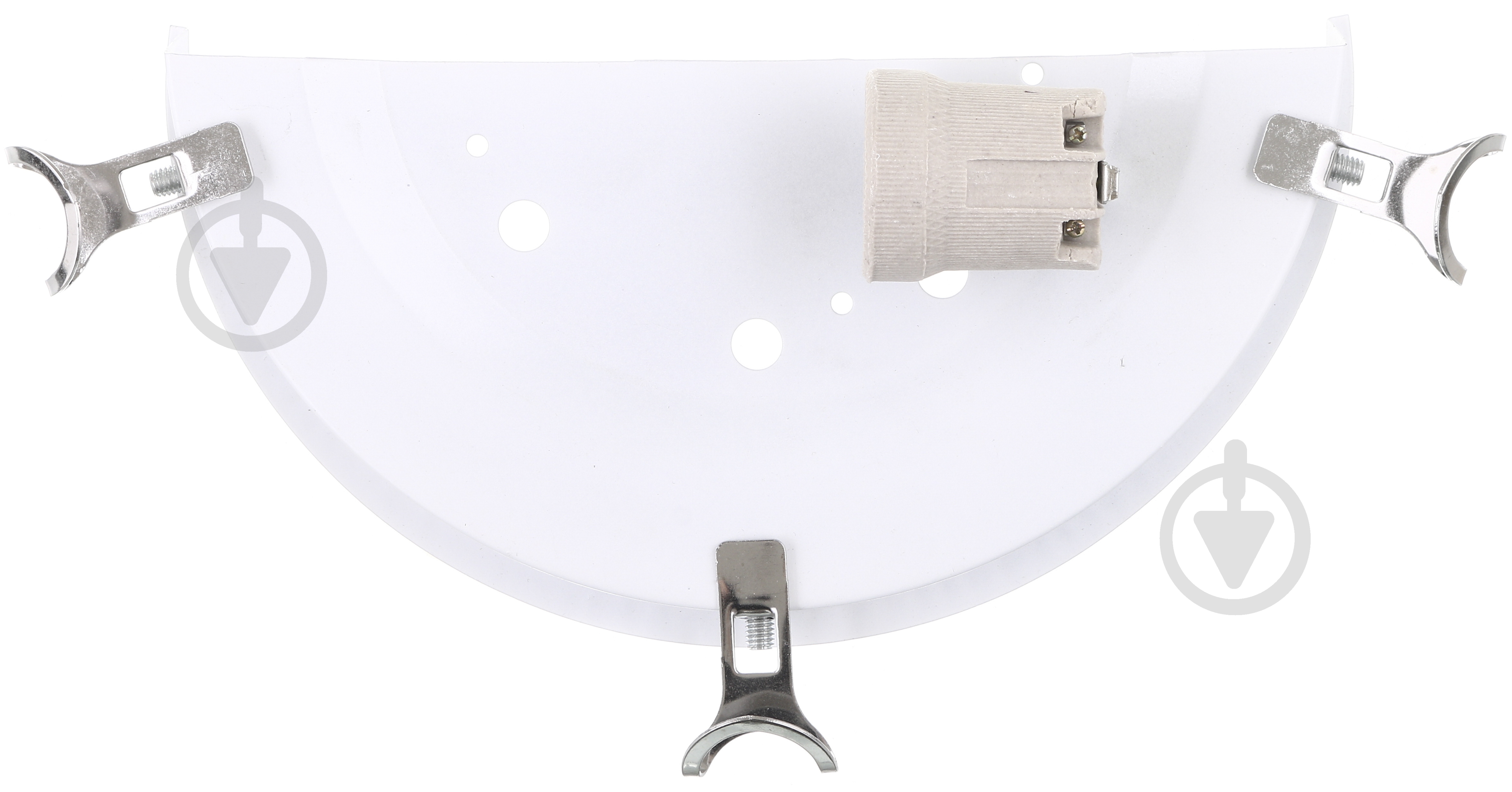 Светильник настенный УТ Сяйво НПБ Роза 1x60 Вт E27 белый с рисунком 1508 - фото 2