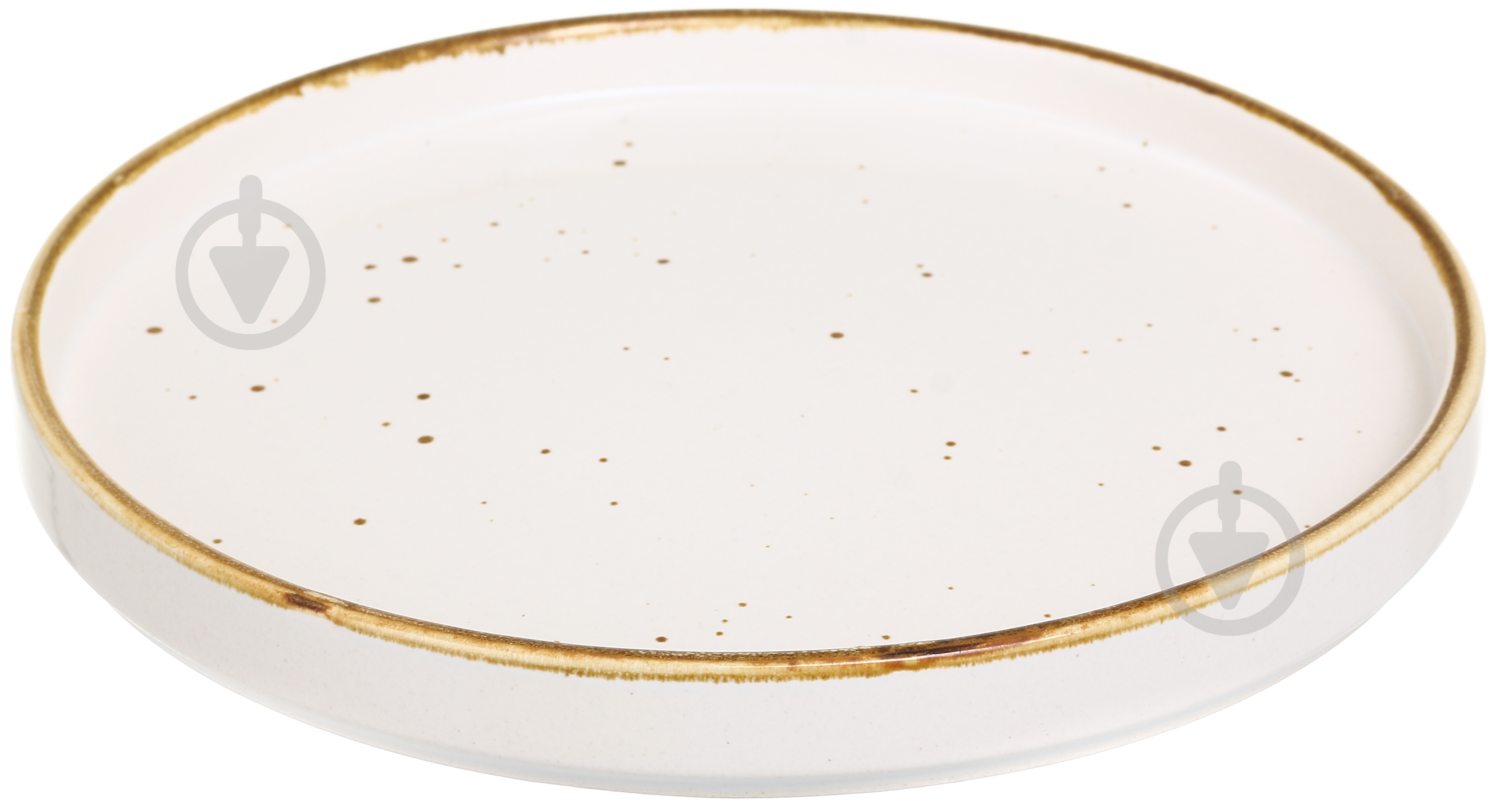 Тарілка Salex з бортом White/walnut 22 см - фото 3