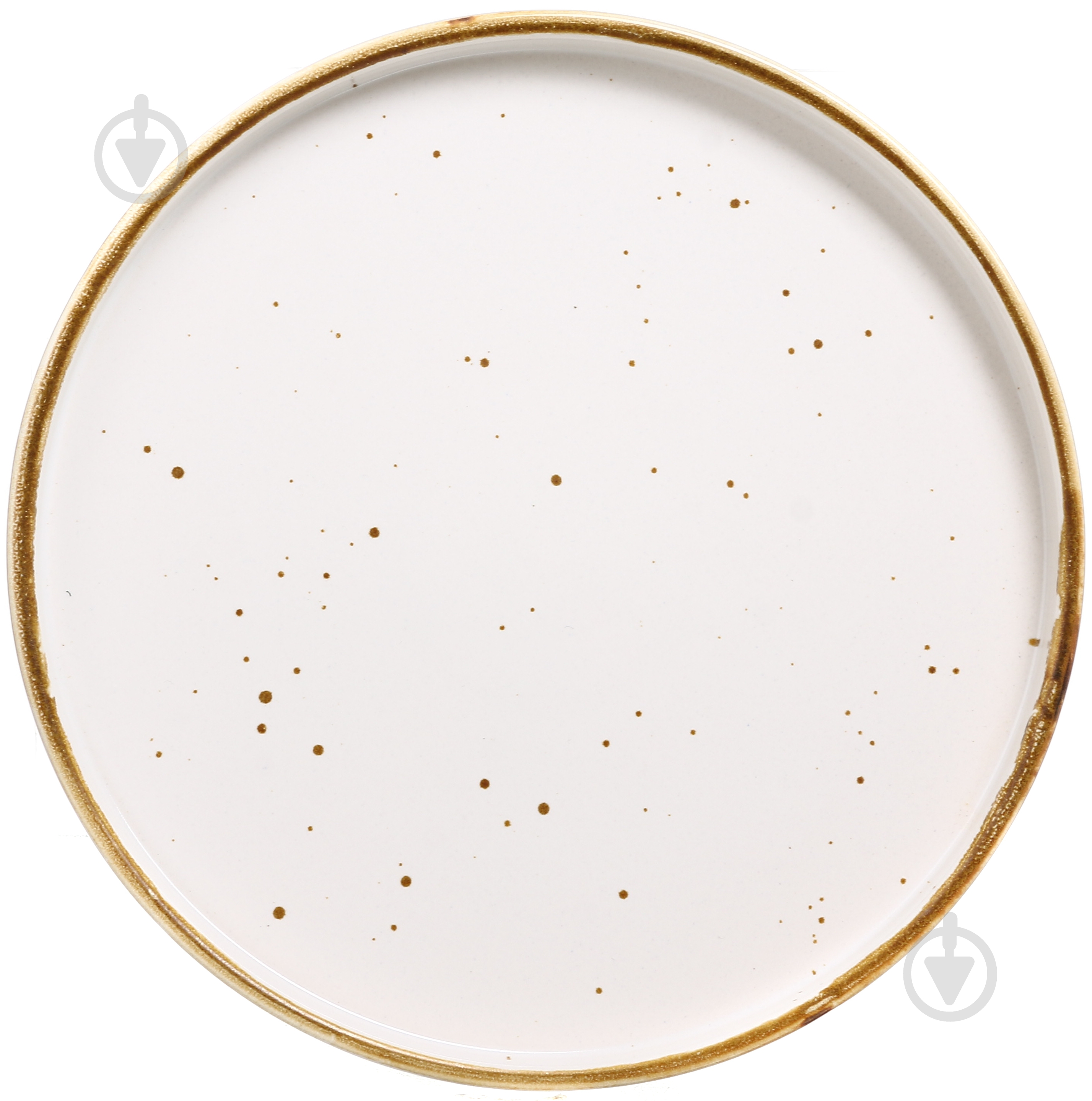 Тарілка Salex з бортом White/walnut 22 см - фото 1