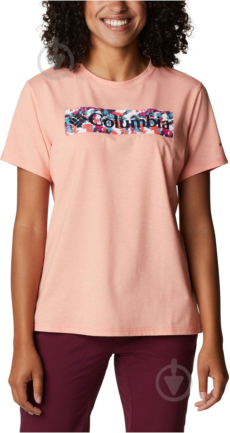 Футболка Columbia SunTrek 1931753-879 р.XS помаранчевий - фото 1 Футболка Columbia SunTrek 1931753-879 р.XS помаранчевий - фото 1