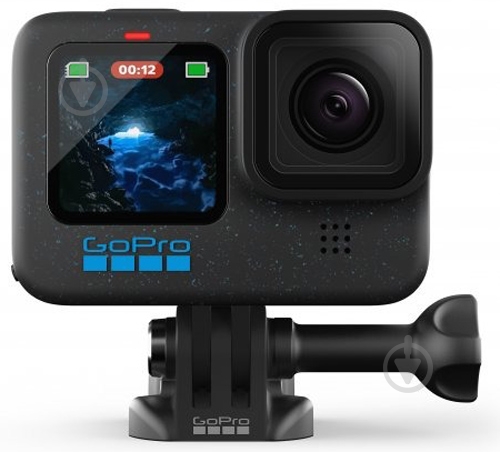 Відеокамера GoPro HERO12 Black & Enduro & Head Strap & Handler Floating black (CHDRB-121-RW) - фото 2