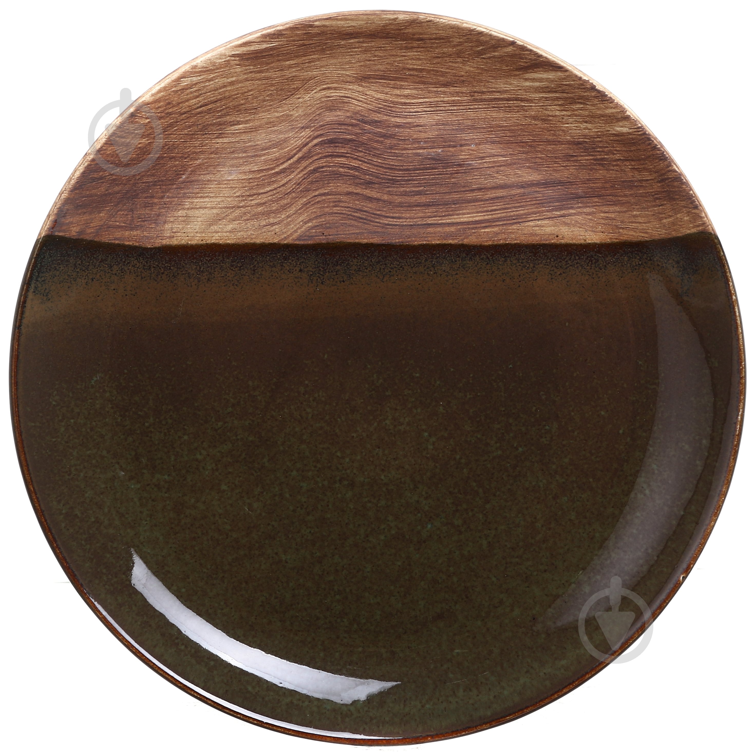 Тарелка Salex Moss/wood 22 см - фото 1 Тарелка Salex Moss/wood 22 см - фото 1