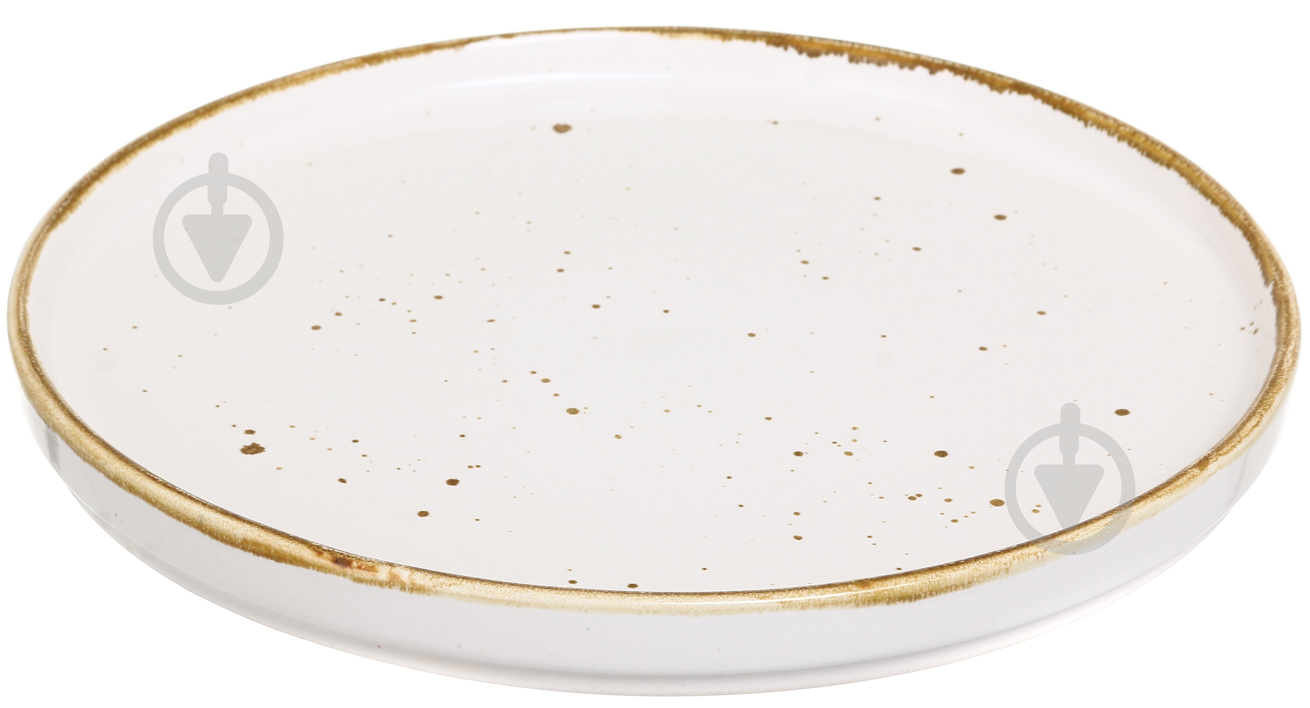 Тарелка Salex с бортом White/walnut 26 см - фото 3