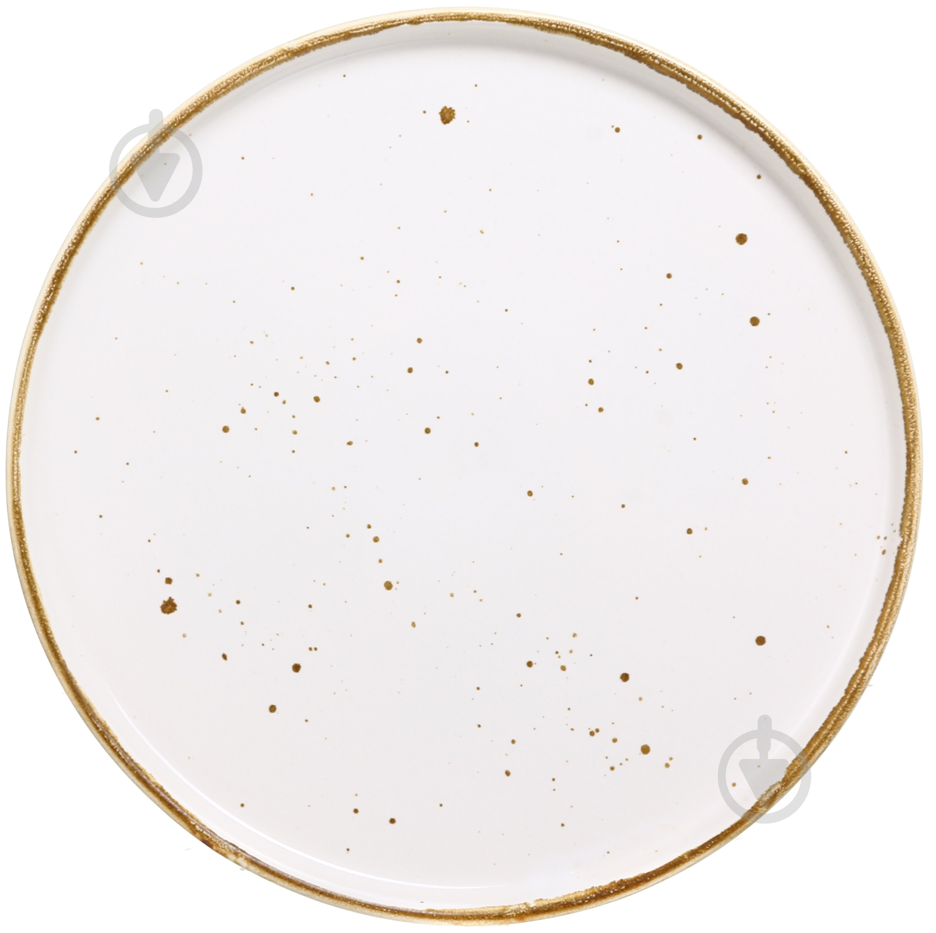 Тарелка Salex с бортом White/walnut 26 см - фото 1