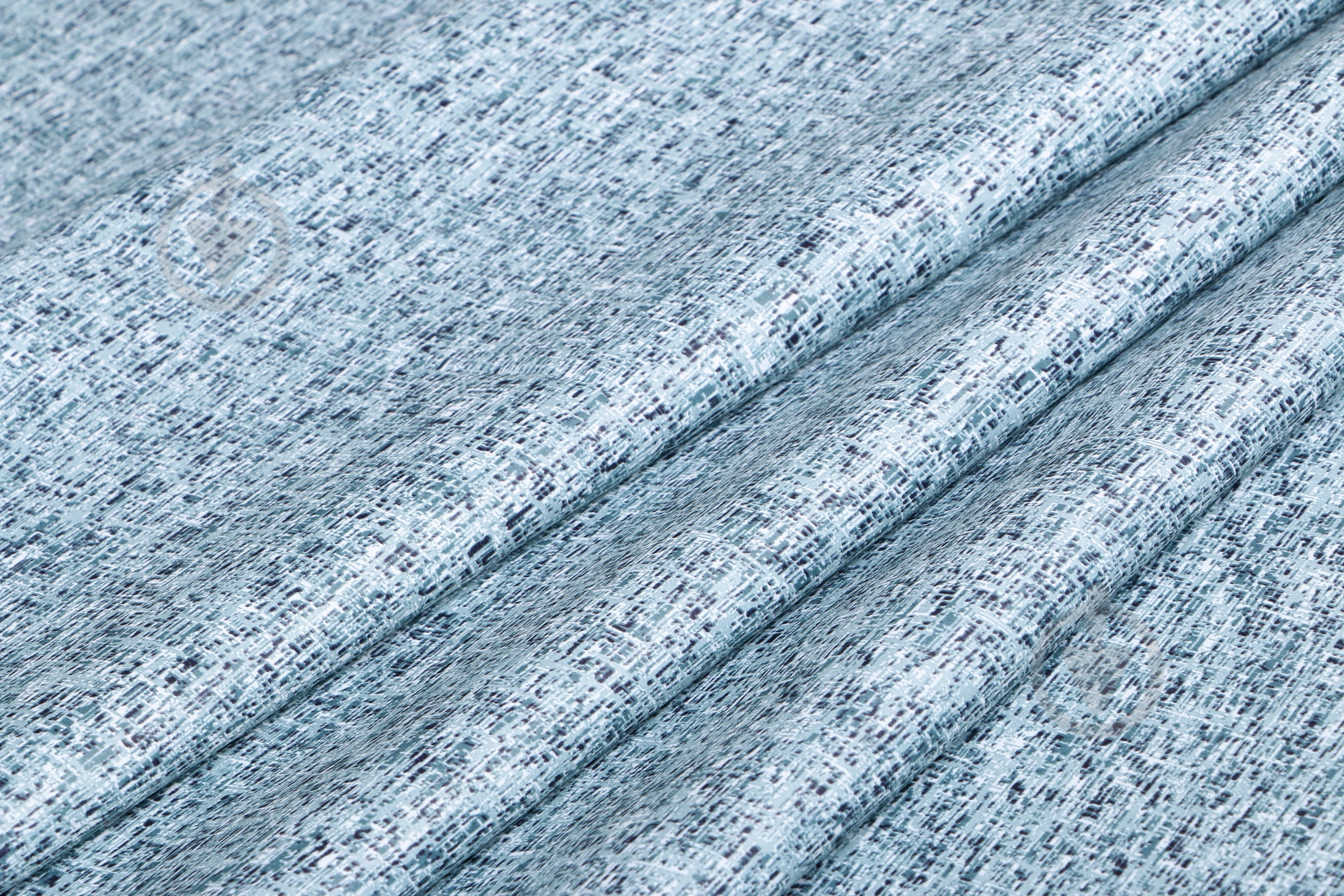 Ткань Блэкаут Принт 280 см аква - фото 1