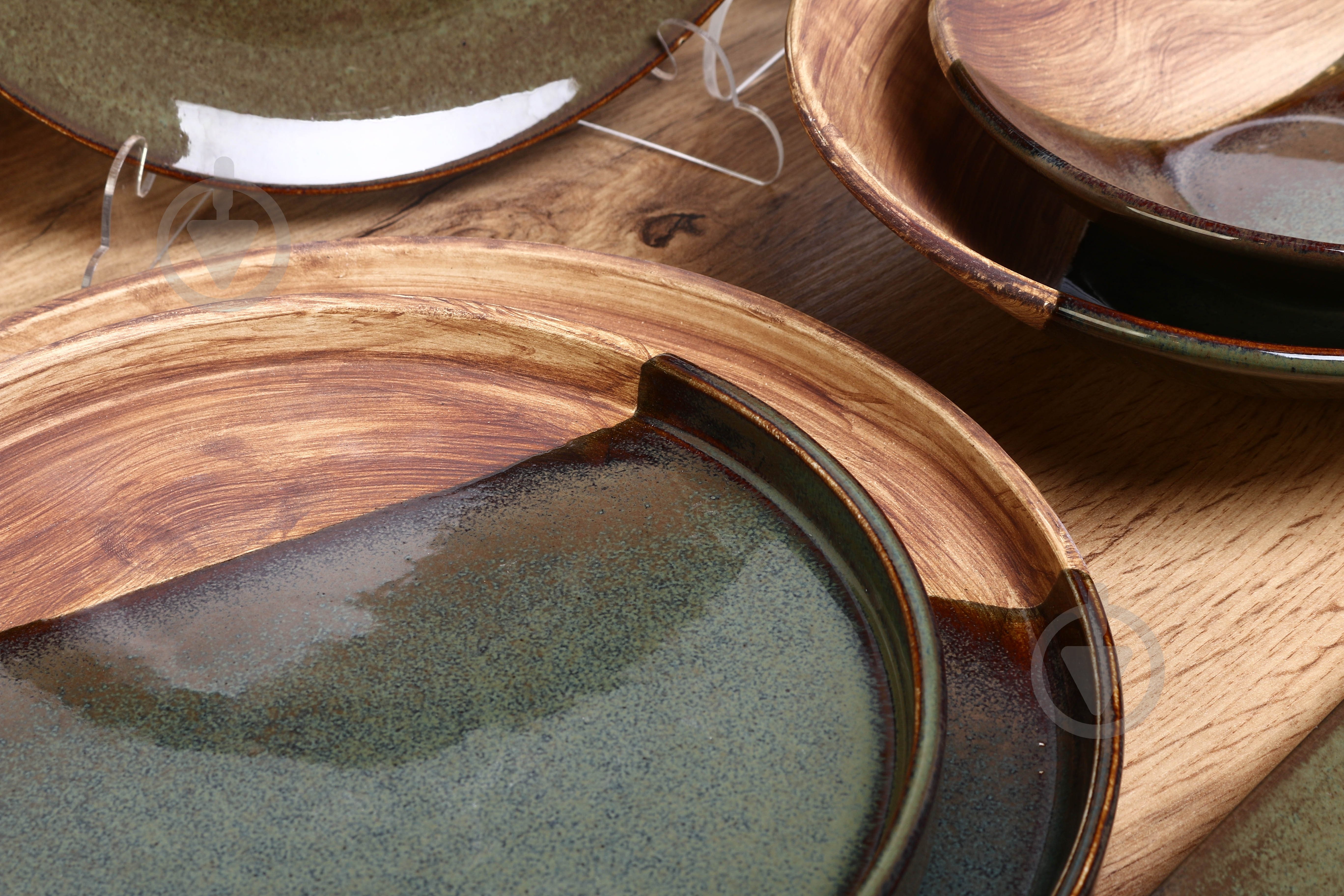 Тарелка Salex Moss/wood 26 см - фото 6