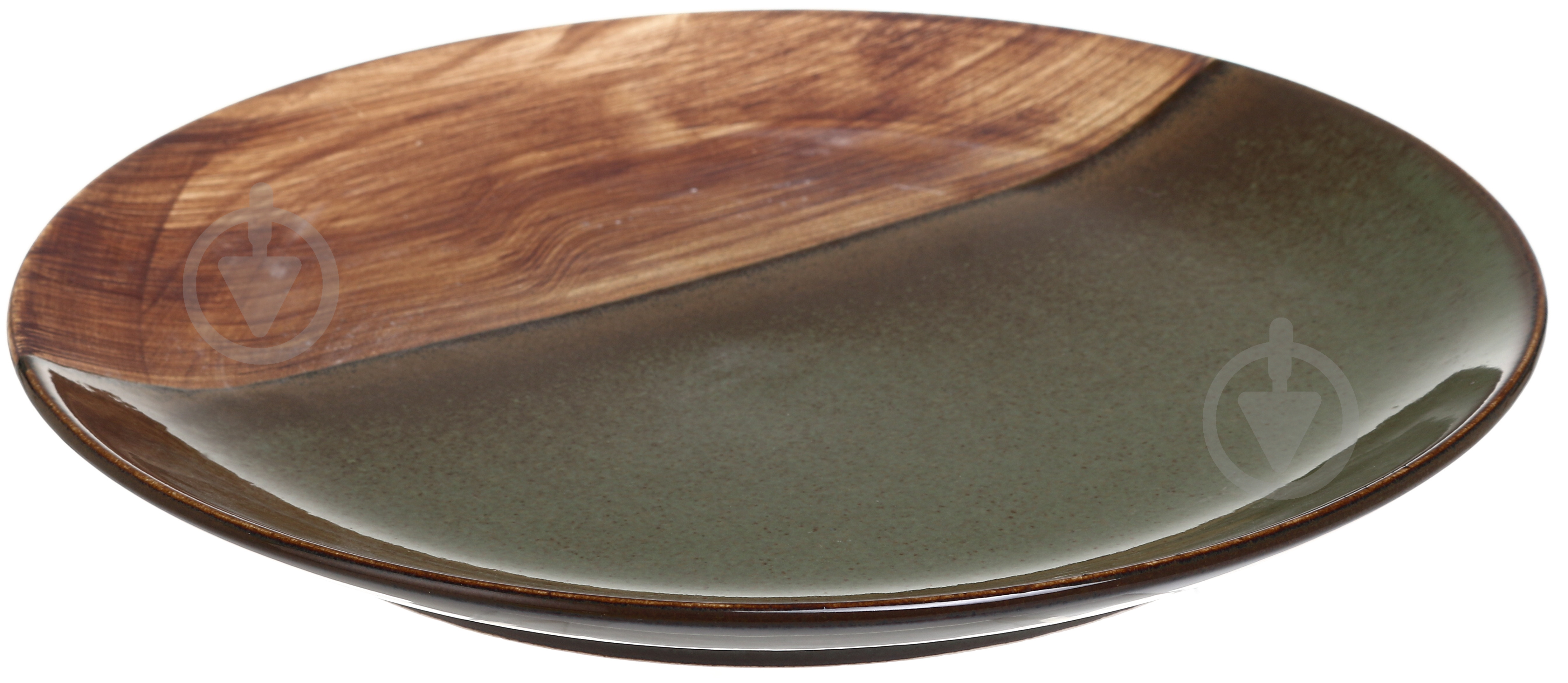 Тарелка Salex Moss/wood 26 см - фото 3