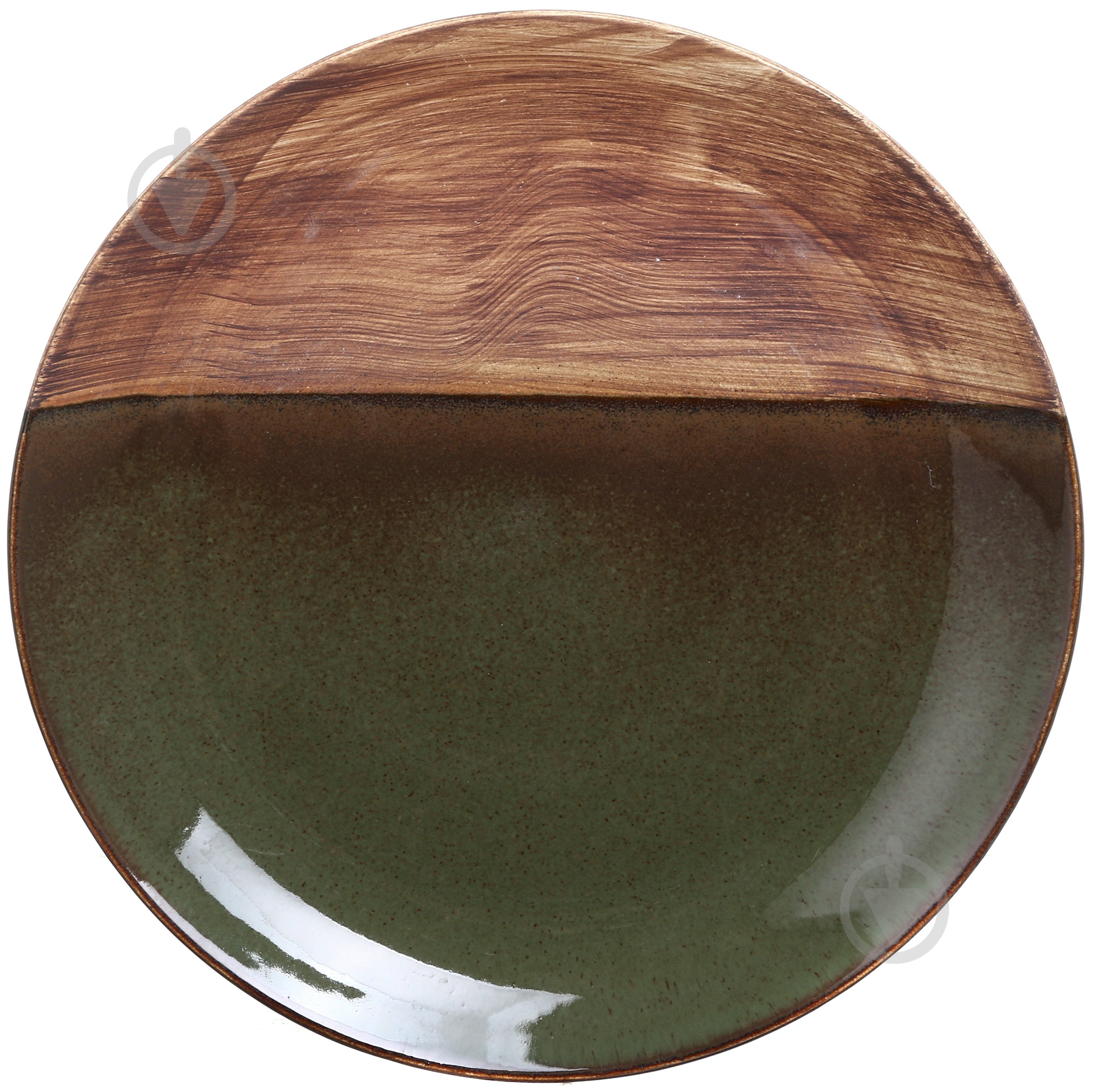 Тарелка Salex Moss/wood 26 см - фото 1