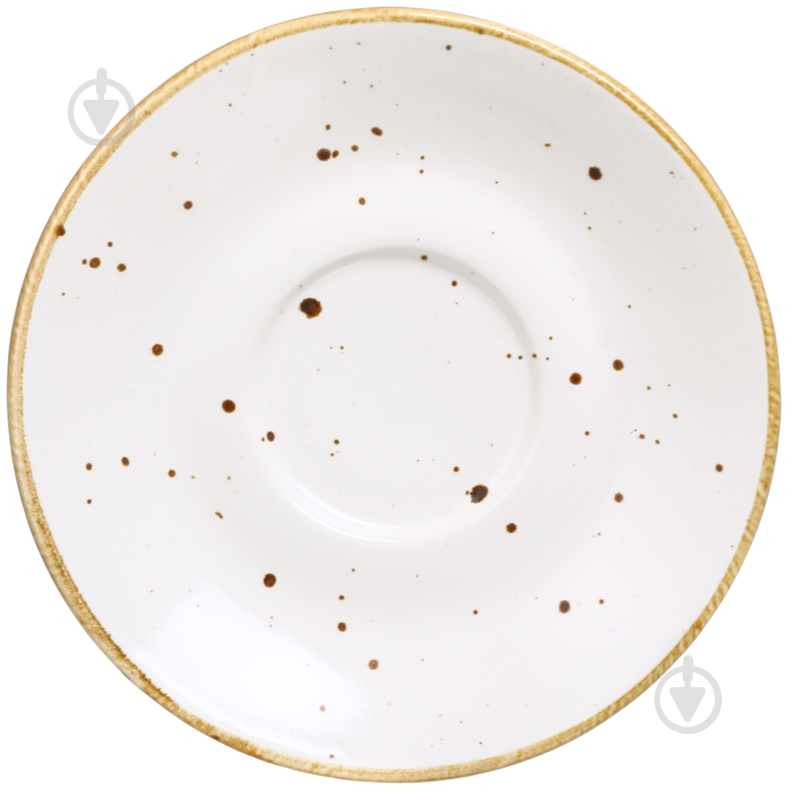Блюдце Salex White/walnut 16 см - фото 1 Блюдце Salex White/walnut 16 см - фото 1
