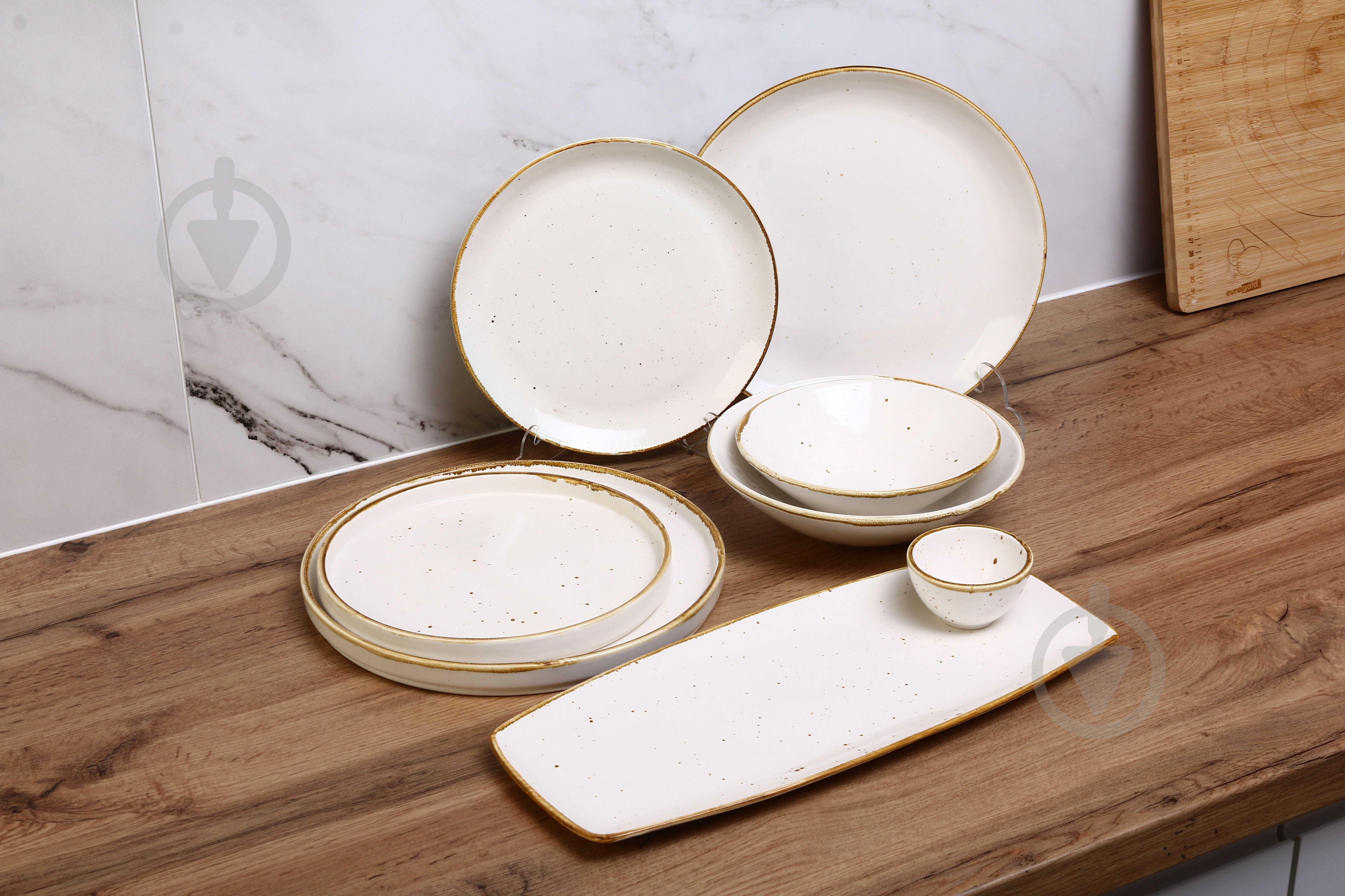 Блюдце Salex White/walnut 16 см - фото 5 Блюдце Salex White/walnut 16 см - фото 5