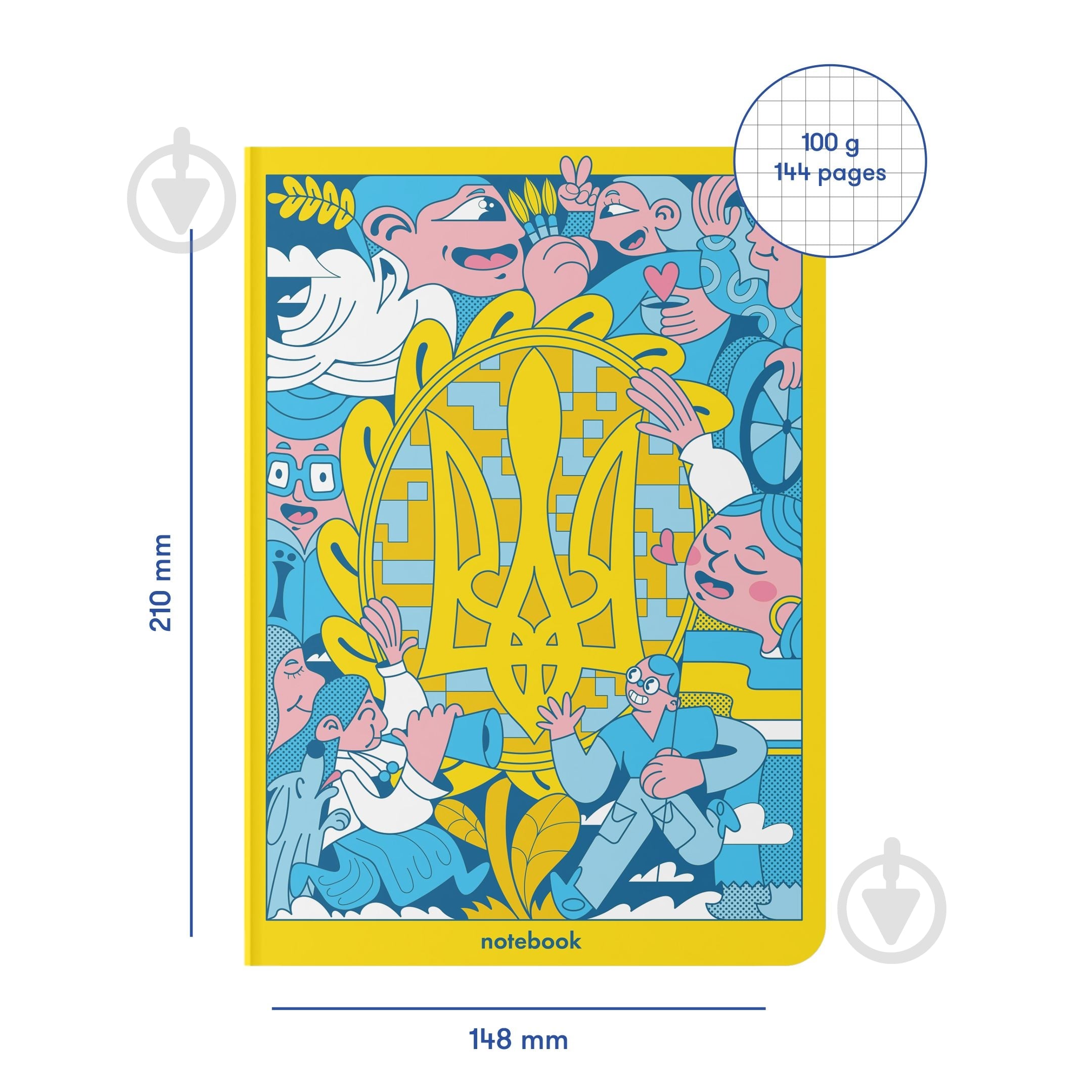 Блокнот Украинцы вместе А5 Orner - фото 2