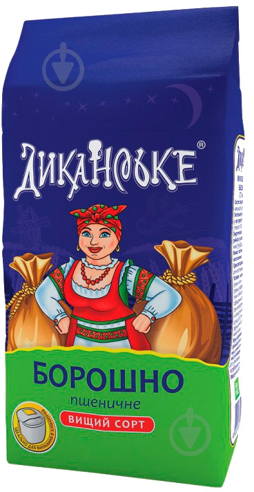 Мука ТМ Диканька Млин высшего сорта 3 кг - фото 1