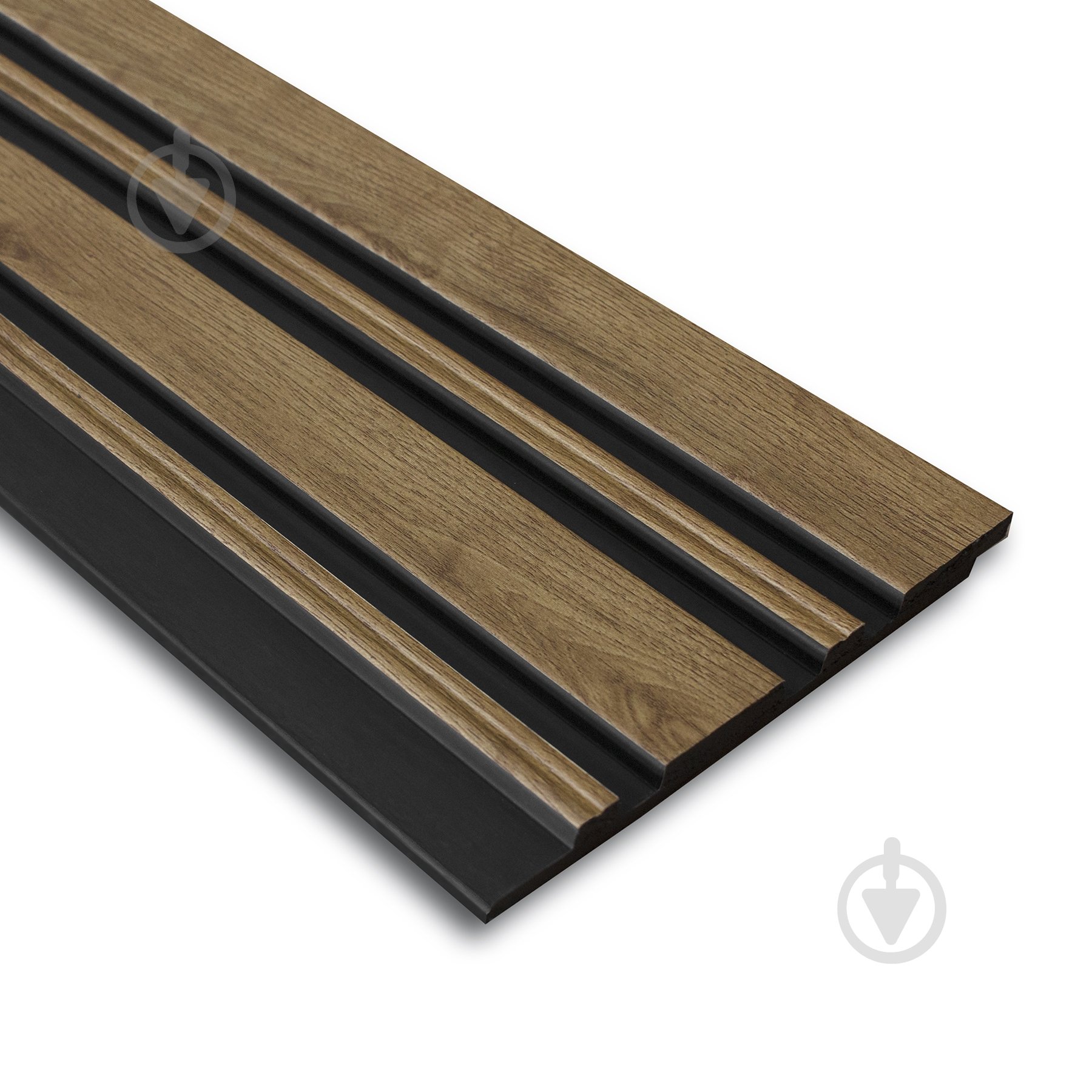 УЦЕНКА! Реечная панель MARCO decor 12912-122-K коричневое дерево с черным 129х12х2900 мм (0,37 кв.м) (УЦ №2461) - фото 3