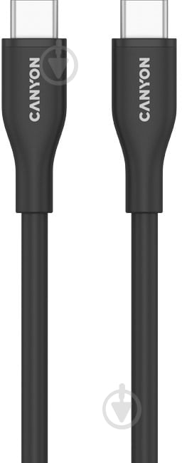 Кабель Canyon CC60SC10 Type-C to Type-C 60W 1 м чорний (CNS-CC60SC10B) - фото 2 Кабель Canyon CC60SC10 Type-C to Type-C 60W 1 м чорний (CNS-CC60SC10B) - фото 2