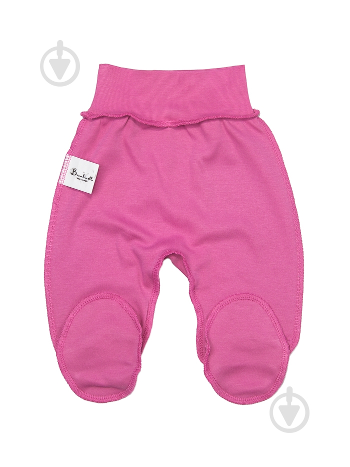 Ползунки ясельные Bambinelli интерлок р.74 темно-розовый - фото 1