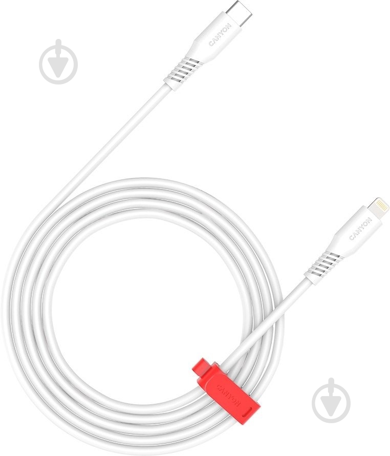 Кабель Canyon Type-C to Type-C 100W 2 м білий (CNS-CC100SC20W) - фото 1