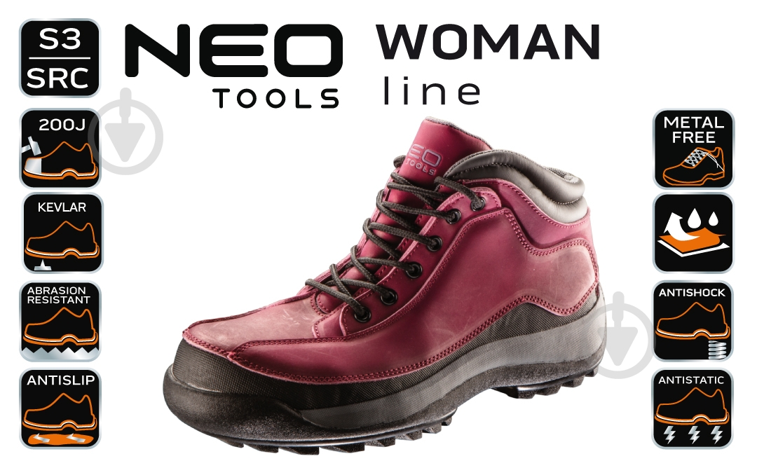 Ботинки рабочие NEO tools р.36 82-540 - фото 3