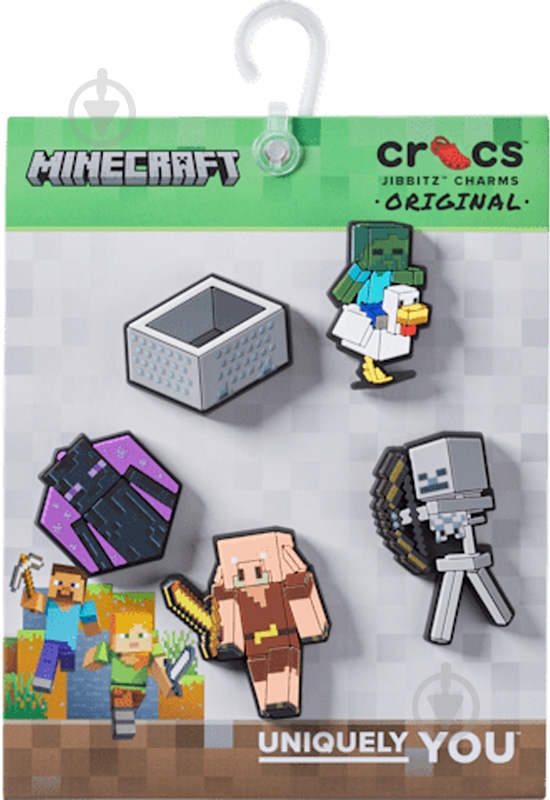 Джибитсы Crocs Minecraft 5 Pack 10014539 - фото 4