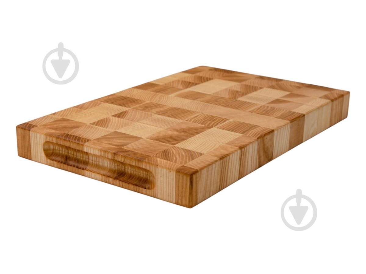 Кухонная торцевая разделочная доска Жива 30 х 45 х 4 см торцевая ясень - фото 1 Кухонная торцевая разделочная доска Жива 30 х 45 х 4 см торцевая ясень - фото 1