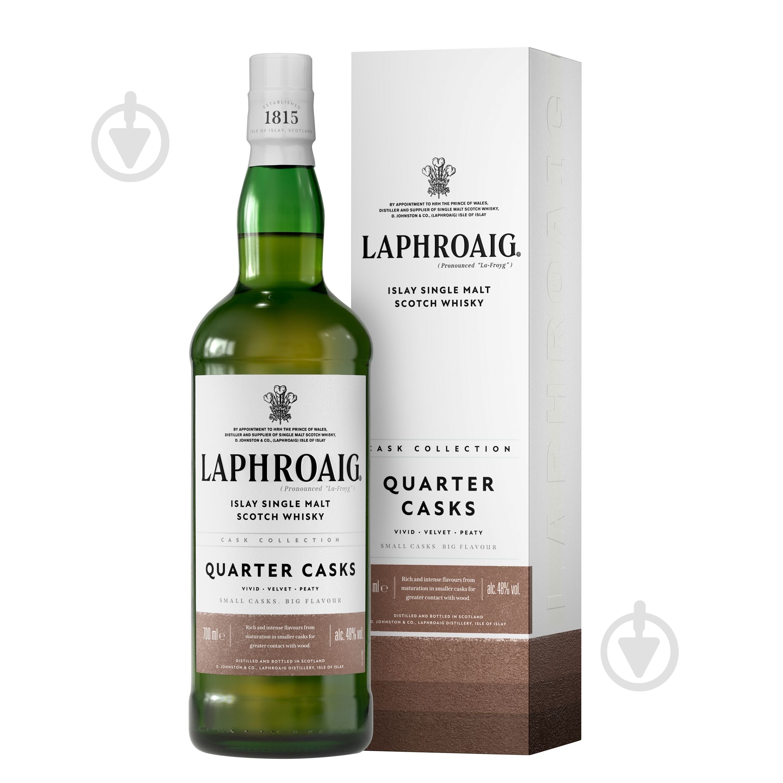 Виски Laphroaig Quarter Cask в коробке 48% 0,7 л - фото 1