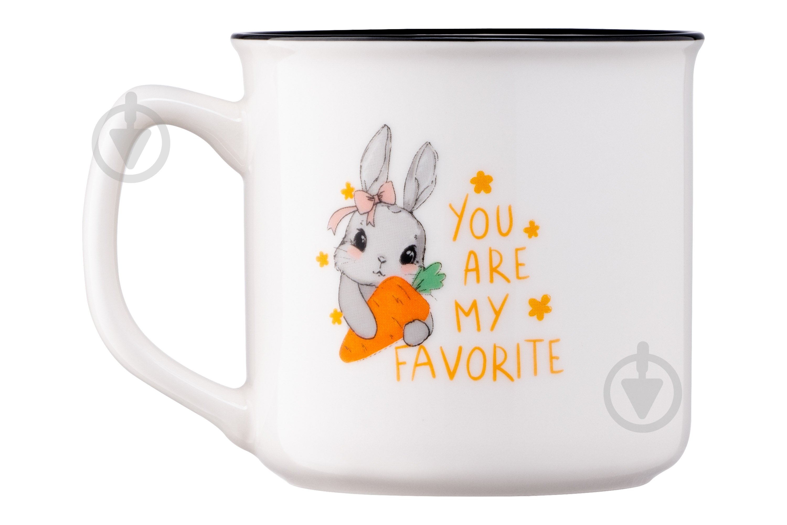 Чашка Ardesto Cute rabbit 320 мл белая AR3460 - фото 5