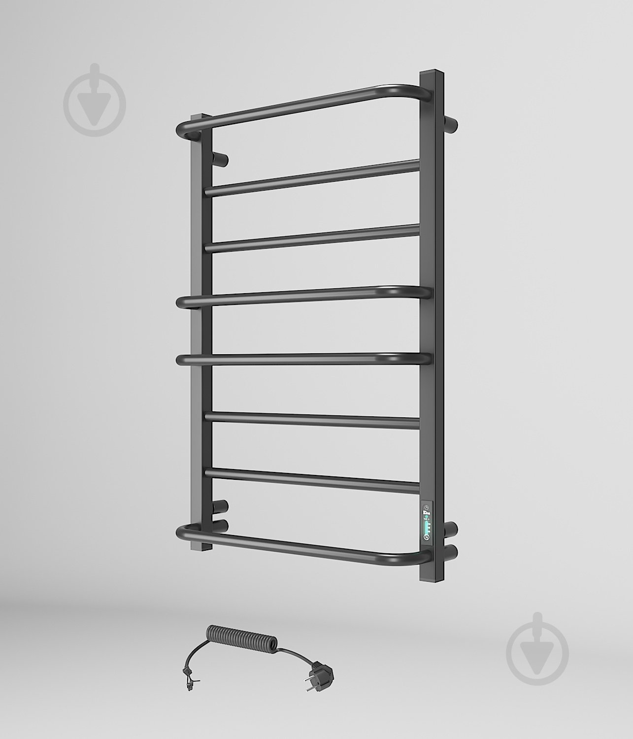 Полотенцесушитель электрический Elna Каскад Люкс Т 8 (800*530) черная с диммером t - фото 7